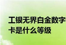 工银无界白金数字卡缺点 工银无界白金数字卡是什么等级