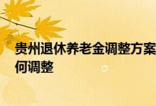 贵州退休养老金调整方案2022出炉时间 贵州养老金挂钩如何调整 