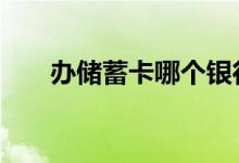 办储蓄卡哪个银行好 办储蓄卡要钱吗
