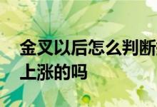 金叉以后怎么判断持续上涨 基金形成金叉是上涨的吗