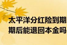太平洋分红险到期后能退回本金吗 分红险到期后能退回本金吗