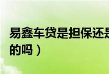 易鑫车贷是担保还是融资租赁（易鑫车贷是真的吗）