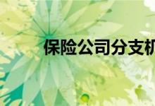 保险公司分支机构的退出正在提速