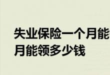失业保险一个月能领多少钱呀 失业保险一个月能领多少钱