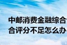 中邮消费金融综合评分不足 中邮消费金融综合评分不足怎么办