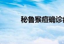 秘鲁猴痘确诊病例数上升至15例
