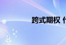 跨式期权 什么是跨式期权