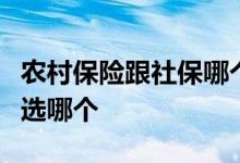 农村保险跟社保哪个更合算，农村保险跟社保选哪个