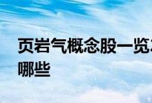 页岩气概念股一览2021年页岩气概念股票有哪些