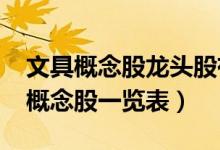 文具概念股龙头股有哪些（2022年文具板块概念股一览表）