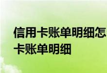 信用卡账单明细怎么查询 怎么查询建行信用卡账单明细