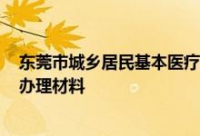 东莞市城乡居民基本医疗保险 2022东莞城乡居民医保报销办理材料 