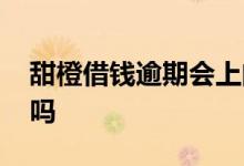 甜橙借钱逾期会上门吗 甜橙借钱逾期会催收吗