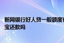 新网银行好人贷一般额度有多少 新网银行好人贷可以用支付宝还款吗