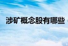 涉矿概念股有哪些（涉矿概念龙头股一览）