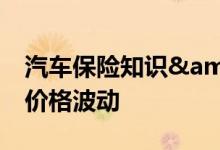 汽车保险知识&#32;三种原因影响车险价格波动