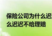 保险公司为什么迟迟不给理赔 保险公司为什么迟迟不给理赔
