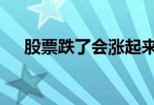 股票跌了会涨起来吗 股票跌了会欠债吗