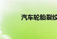 汽车轮胎裂纹到什么程度要换 