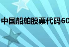 中国船舶股票代码603050 中国船舶股票代码