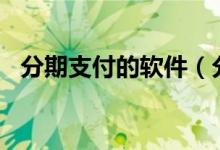 分期支付的软件（分期付款app软件排名）