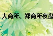 大商所、郑商所夜盘收盘普跌棕榈油跌超5%