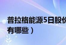 普拉格能源5日股价翻倍（氢燃料电池概念股有哪些）