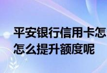 平安银行信用卡怎么提额度 两张平安信用卡怎么提升额度呢