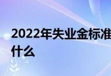 2022年失业金标准每月是多少钱 领取条件是什么 
