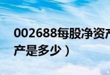 002688每股净资产（金河生物002688净资产是多少）