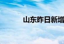 山东昨日新增本土确诊病例3例