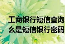 工商银行短信查询密码是什么 工商银行：什么是短信银行密码