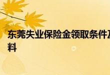 东莞失业保险金领取条件及领取标准是什么 需要提供什么资料 
