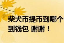 柴犬币提币到哪个钱包 请问柴犬币怎么提币到钱包 谢谢！