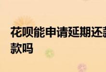 花呗能申请延期还款吗 2020花呗可以延期还款吗