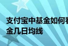 支付宝中基金如何看5日均线 支付宝哪里看基金几日均线