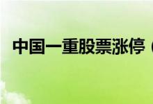 中国一重股票涨停（净流入金额1.16亿元）