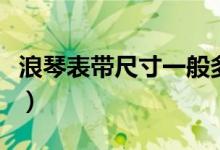 浪琴表带尺寸一般多大（浪琴表带尺寸怎么查）