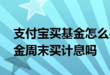 支付宝买基金怎么买债券 支付宝里买债券基金周末买计息吗