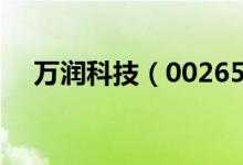 万润科技（002654）股票综合评级查询