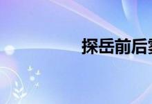 探岳前后雾灯怎么打开 