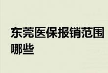 东莞医保报销范围 2022东莞医保报销对象有哪些 