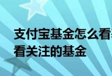 支付宝基金怎么看基金好坏 支付宝基金怎么看关注的基金