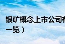 银矿概念上市公司有哪些（银矿上市公司股票一览）
