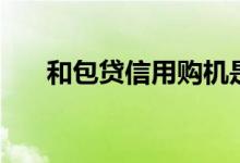 和包贷信用购机是什么意思（和包贷）