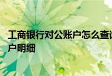 工商银行对公账户怎么查询余额 工商银行：如何查询对公账户明细