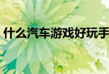 什么汽车游戏好玩手机版（什么汽车保险好）