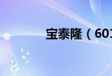 宝泰隆（601011）增发公告