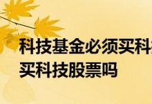 科技基金必须买科技类股票吗 科技基金必须买科技股票吗