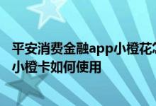 平安消费金融app小橙花怎么还要取现密码了 平安消费金融小橙卡如何使用
